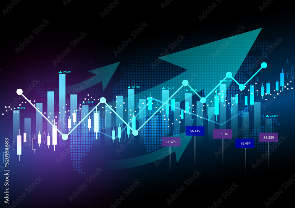 financial market graph abstract background about development and stock market financial market graph abstract background about development and stock market