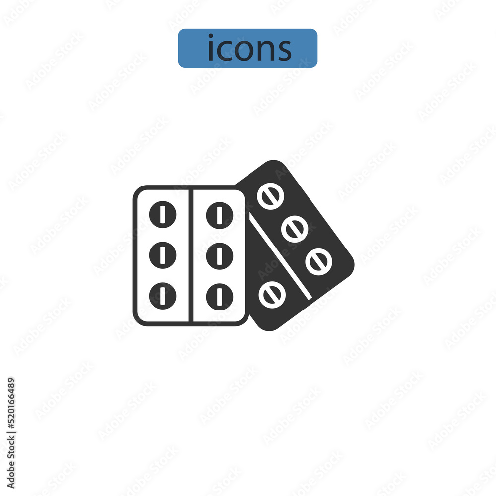 medication icons symbol vector elements for infographic web medication icons symbol vector elements for infographic web