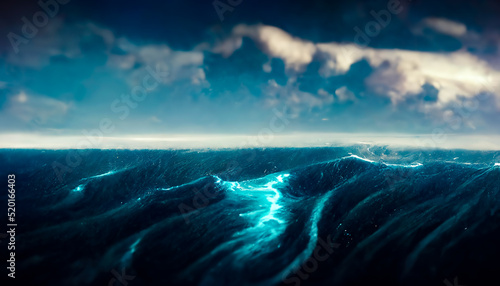 Fantasy seascape with beaut...