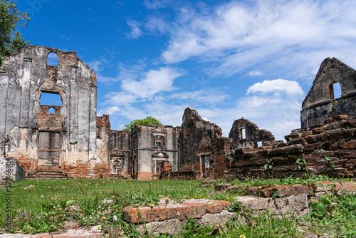 Wichayen House. Old Renaissance style of Residence in Lop Buri, Thailand