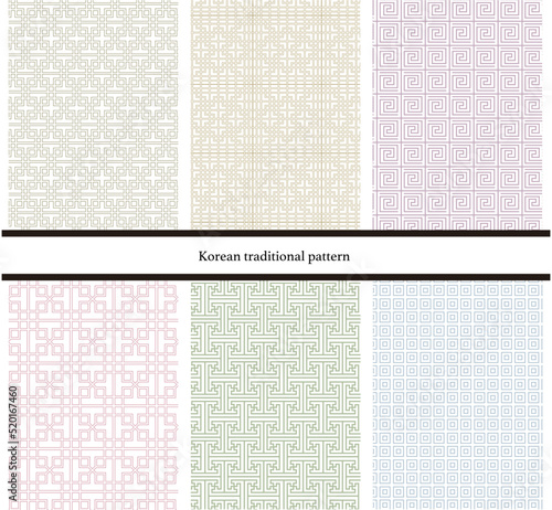 Korean traditional pattern