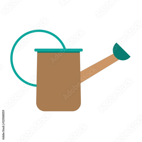 watering can for garden and nature growing plant on white background vector 