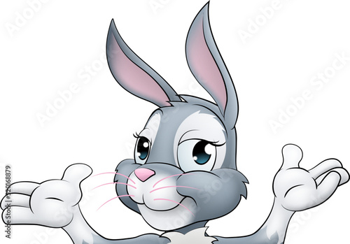 Easter Bunny Rabbit Cartoon...