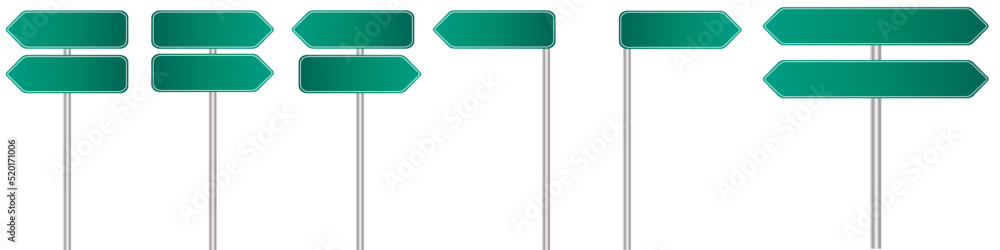 Big set of Sign Street, isolated vector illustration Big set of Sign Street, isolated vector illustration