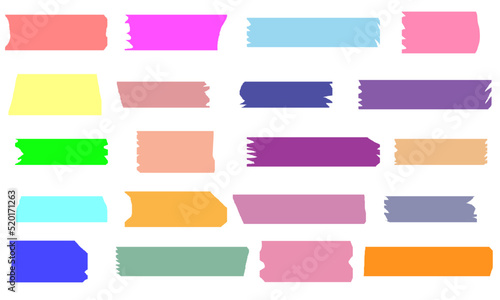 Pastel washi tape for decorating greeting cards