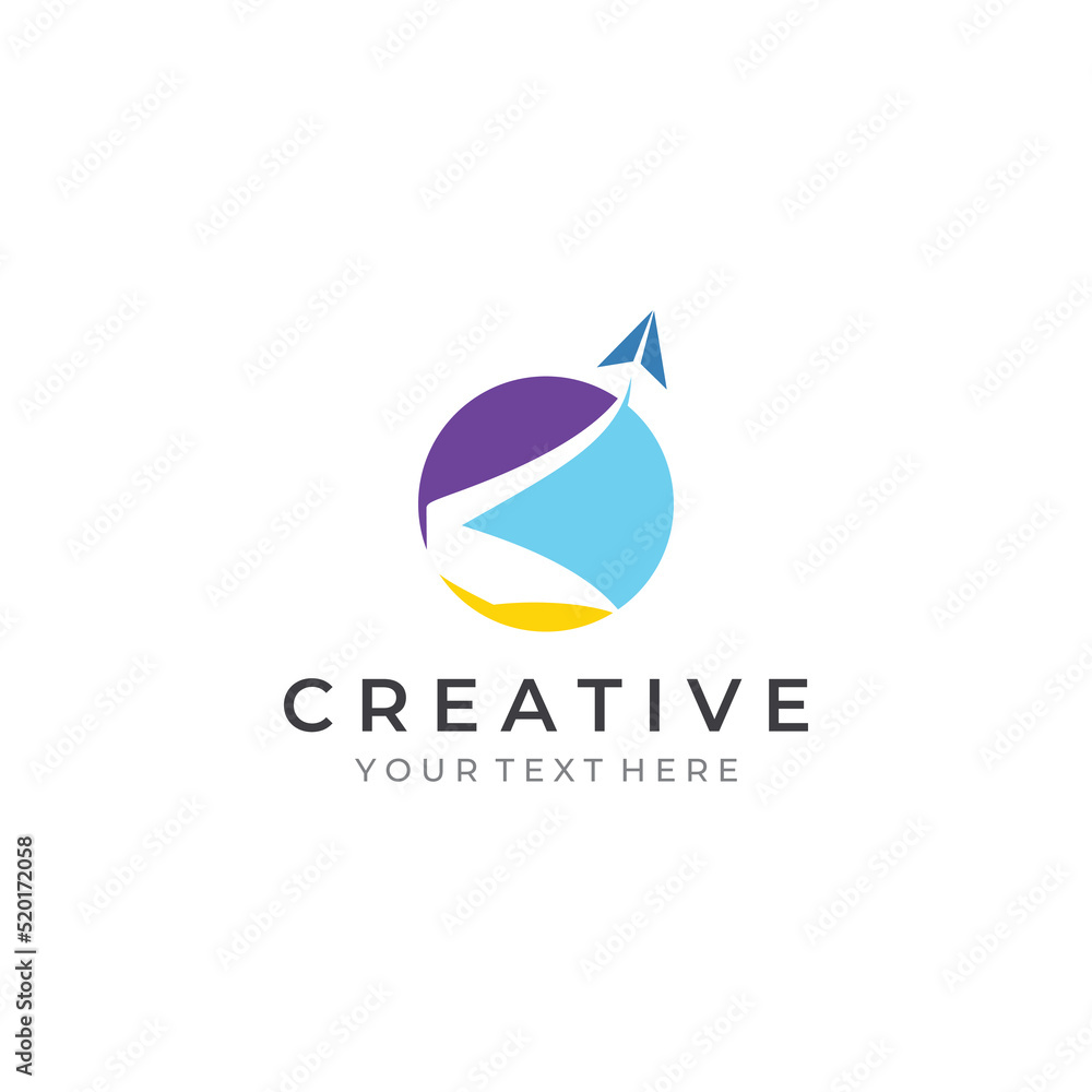 Abstract logo in swoosh style with modern colors.Logo can be used for business or company.Template vector design. Abstract logo in swoosh style with modern colors.Logo can be used for business or company.Template vector design.