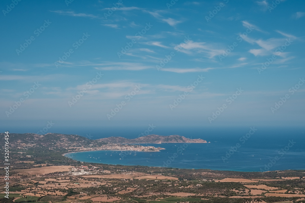 Boats in the bay of Calvi in the Balagne region of Corsica