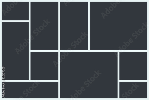 Photo Collage Mood Board Frame Photo And Image Mosaic Presentation Template Photographs Collection