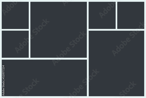Photo Collage Mood Board Frame Photo And Image Mosaic Presentation Template Photographs Collection