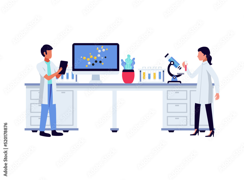 Pharmaceutic Laboratory Workplace Composition Pharmaceutic Laboratory Workplace Composition