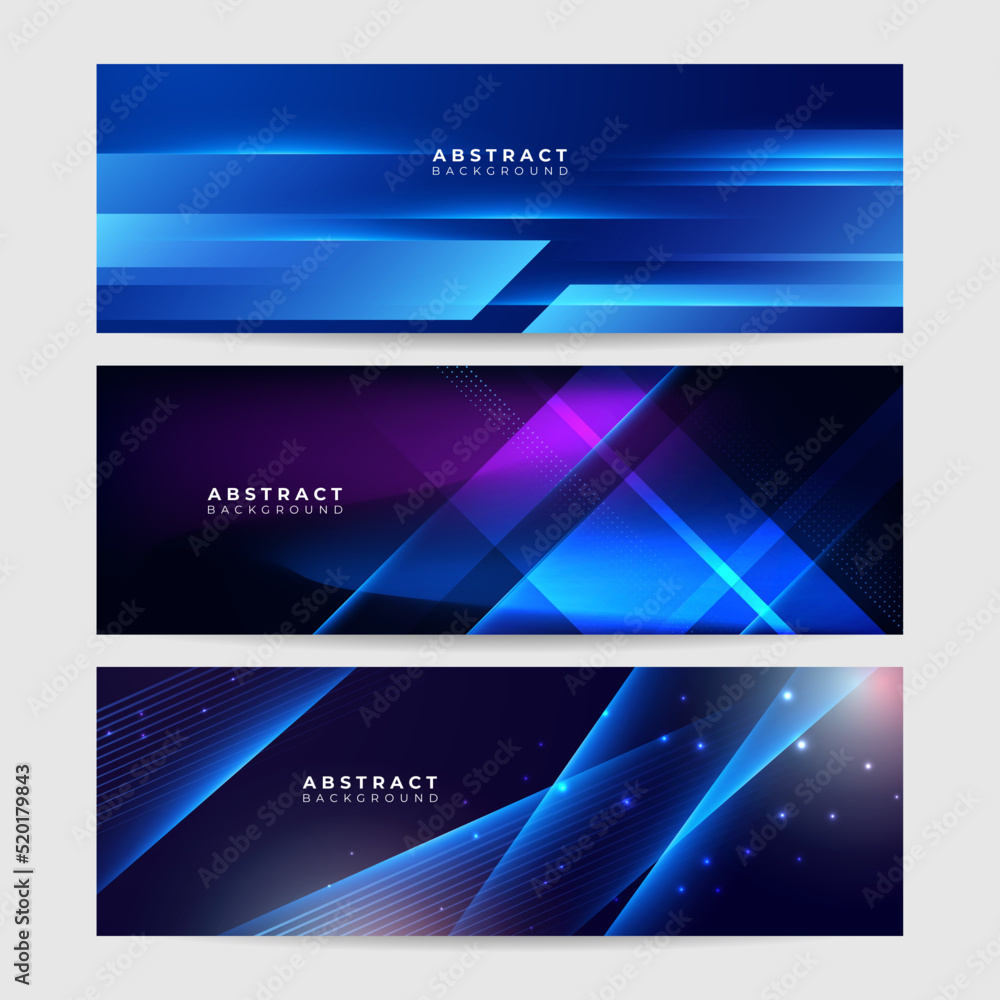 abstract technology particles lines mesh background. blue technology digital banner design