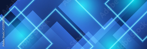 Artificial intelligence tech background. Digital technology, deep learning and big data concept. Abstract visual for screen template. Geometric artificial intelligence tech backdrop.