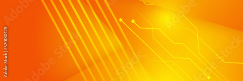 Vector banner design circuit board. Illustration Abstract modern futuristic, engineering, technology background. Futuristic digital science technology concept for web banner template or brochure