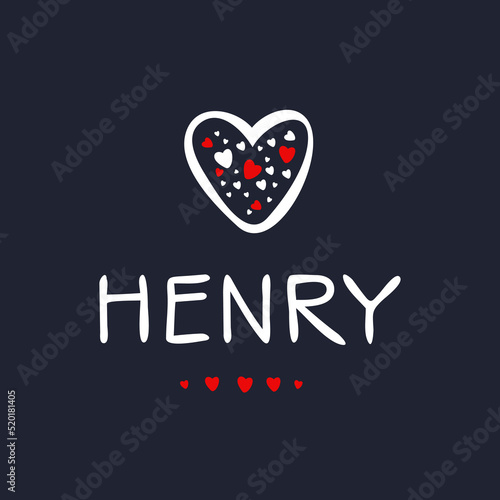 Tableau sur toile My name is (Henry) name.