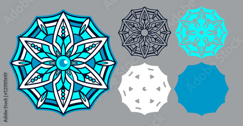 Christmas craft layered 3D snowflake
