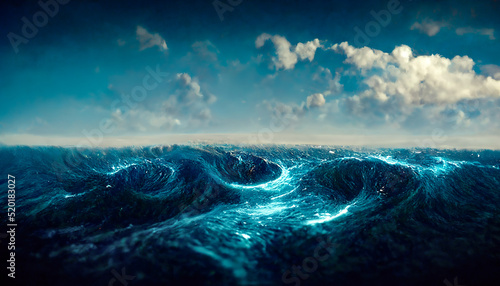 Fantasy seascape with beaut...