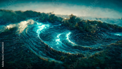 Fantasy seascape with beaut...