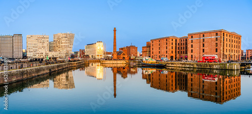 Fotografie Liverpool, Lancashire, England, UK - March 2022: Royal Albert Docks located in t