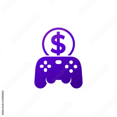 play to earn icon with a gamepad