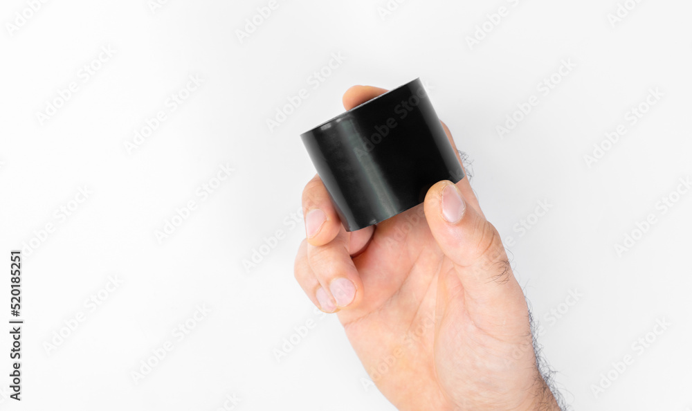 Insulating tape on a white background Insulating tape on a white background