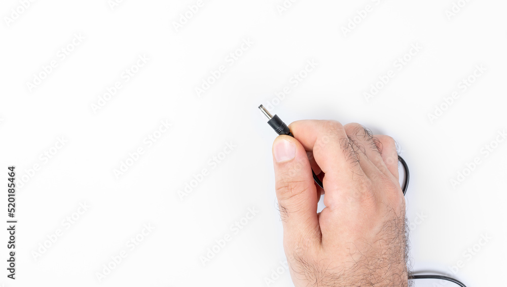 Wire with a round connector for charging Wire with a round connector for charging