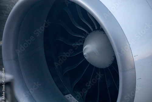 Turbine of a Boeing 777 is the most used aircraft in the world by tourists, travelers and executives to move quickly and comfortably around the world.