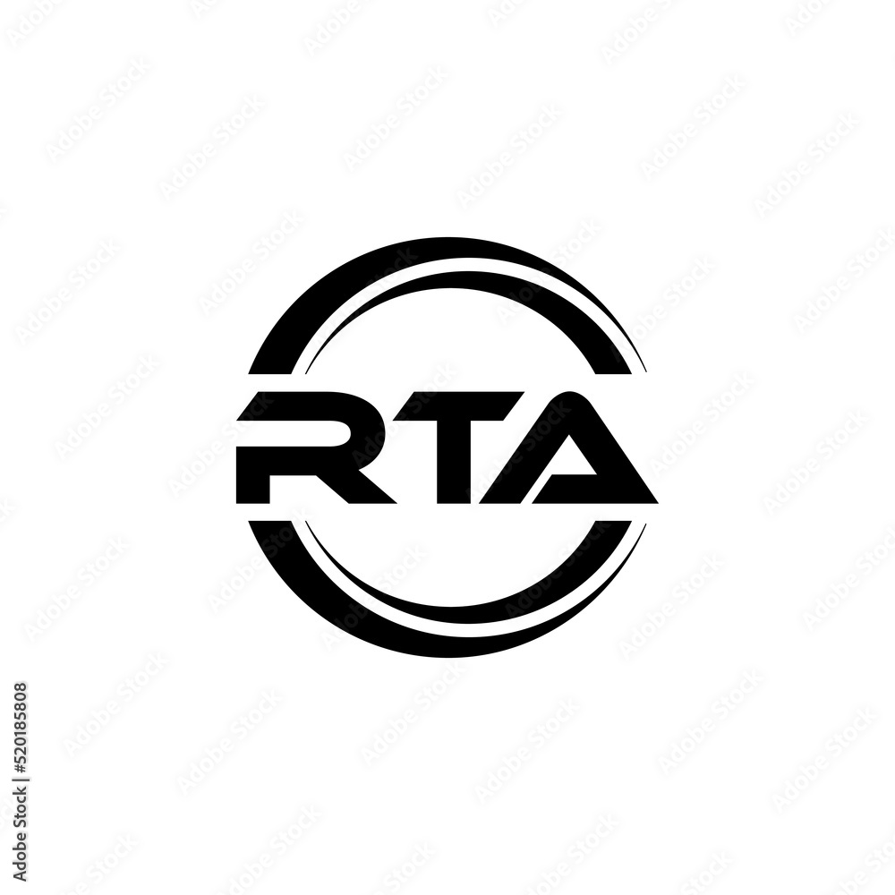 RTA letter logo design with white background in illustrator, vector logo modern alphabet font overlap style. calligraphy designs for logo, Poster, Invitation, etc. RTA letter logo design with white background in illustrator, vector logo modern alphabet font overlap style. calligraphy designs for logo, Poster, Invitation, etc.