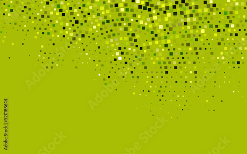 Dark Green, Yellow vector backdrop with rectangles, squares.