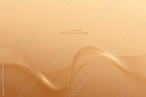 premium golden smooth lines luxury background