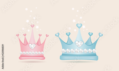 Prince and Princess Crowns