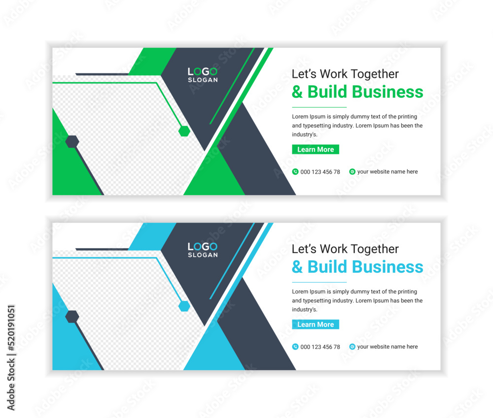 Corporate business social media cover banner Corporate business social media cover banner