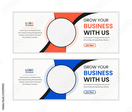 Corporate business social media cover banner 