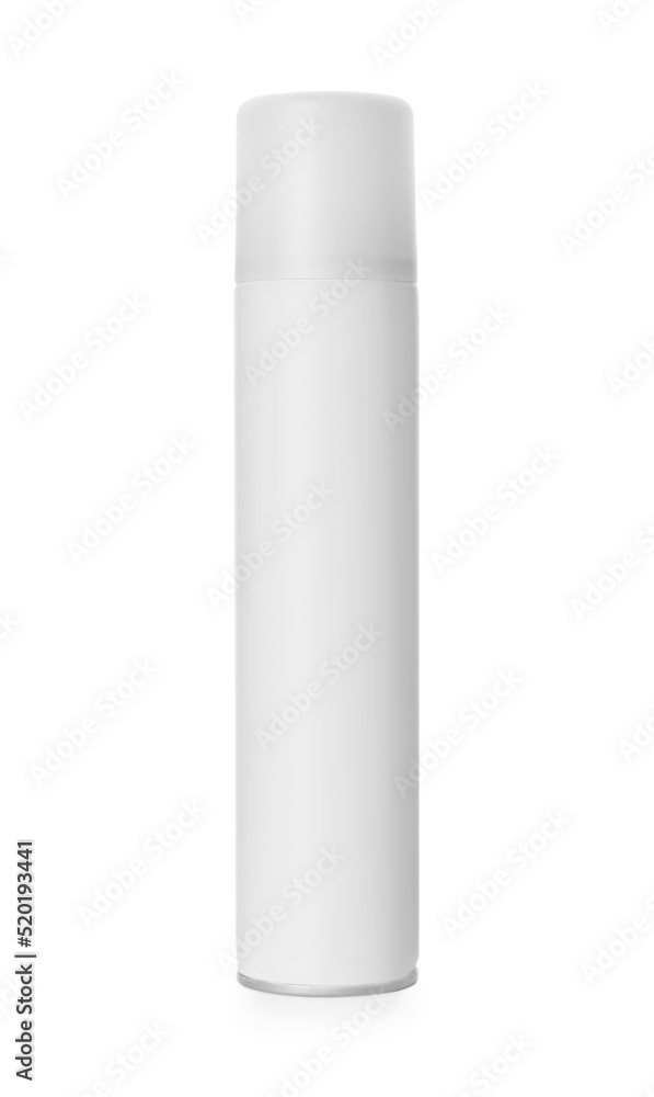 Bottle of dry shampoo isolated on white Bottle of dry shampoo isolated on white