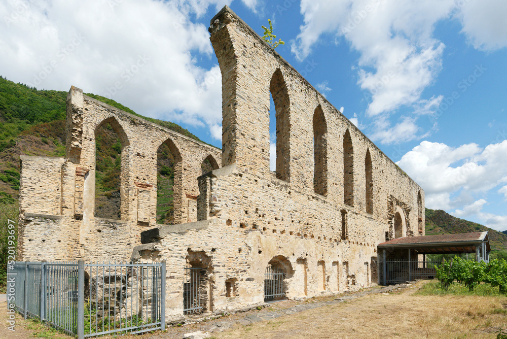 The monastery Stuben at the river Moselle 