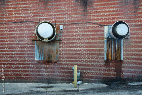 Old Industrial Walls And Doors