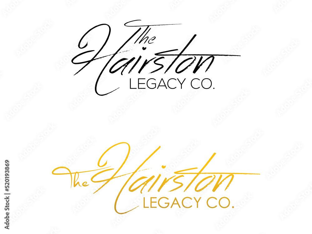 the hairston legacy co. logo vector template.eps