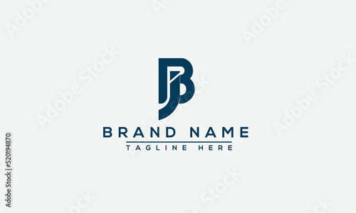 Logo design letter BJ . Elegant modern. Vector template.