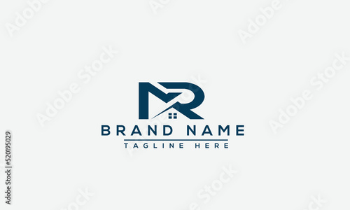 Logo design letter MR . Elegant modern. Vector template.