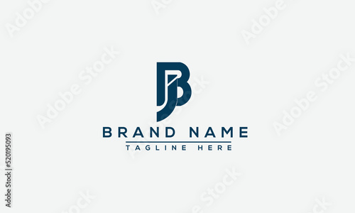 Logo design letter BJ . Elegant modern. Vector template.