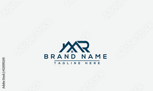 Logo design letter MR . Elegant modern. Vector template.
