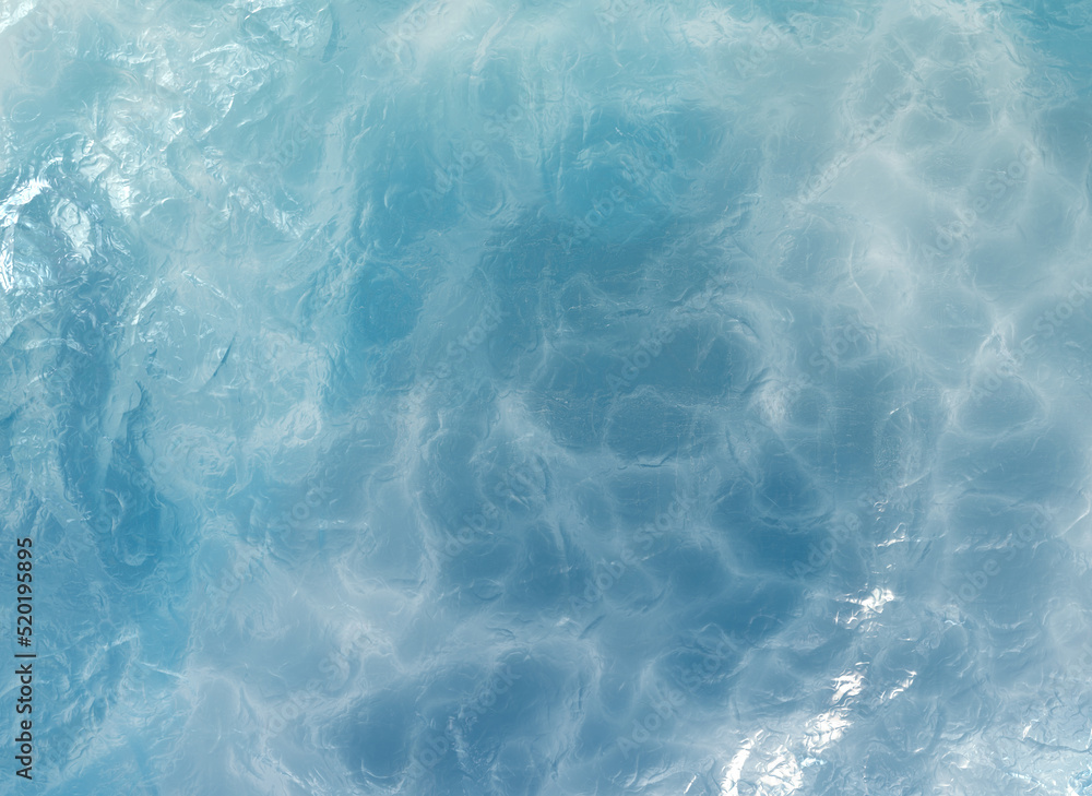 Blue cold ice background with frozen water texture Blue cold ice background with frozen water texture