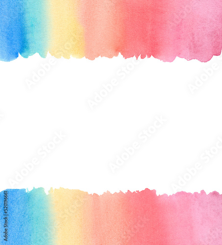 Multicolored watercolor background. Colors of rainbow