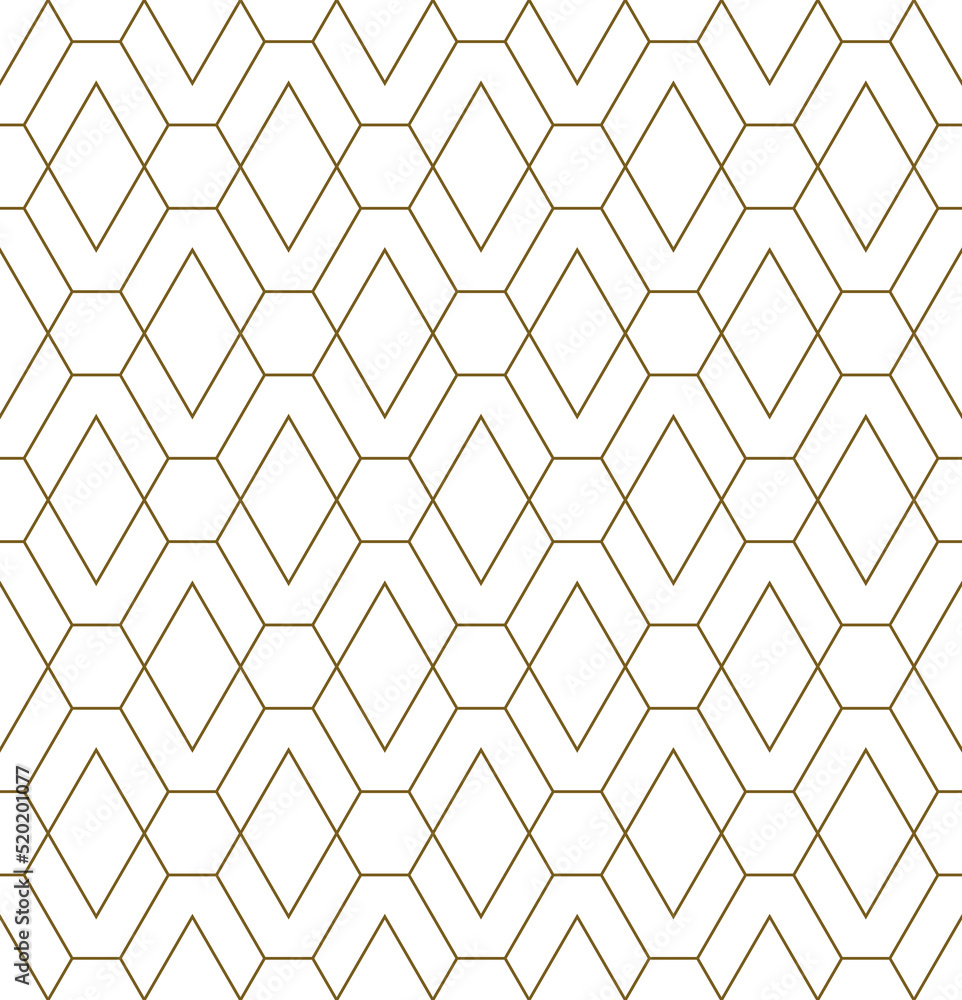 Seamless geometric pattern. Brown color. Average thickness lines. Seamless geometric pattern. Brown color. Average thickness lines.