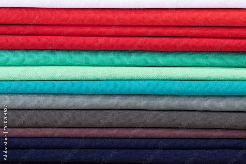 Φωτογραφία Rolls of fabric and textiles in the shop, Multiple roles of colorful cloth, Drapery shop