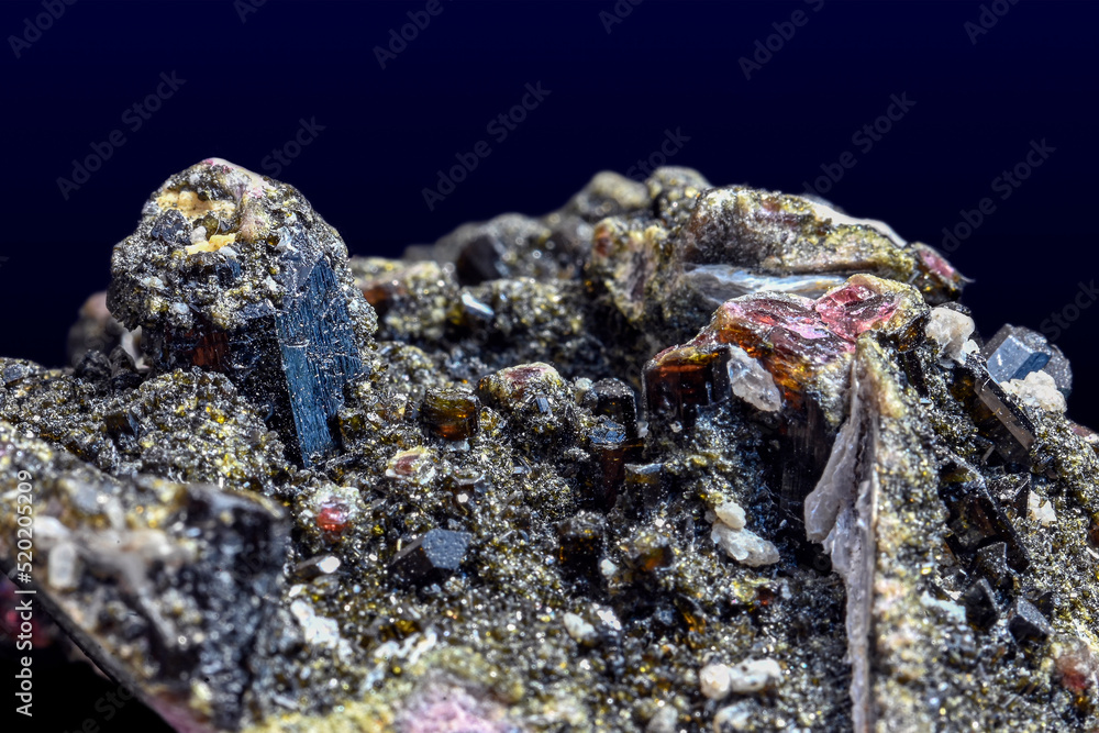 Black tourmaline on matrix Black tourmaline on matrix