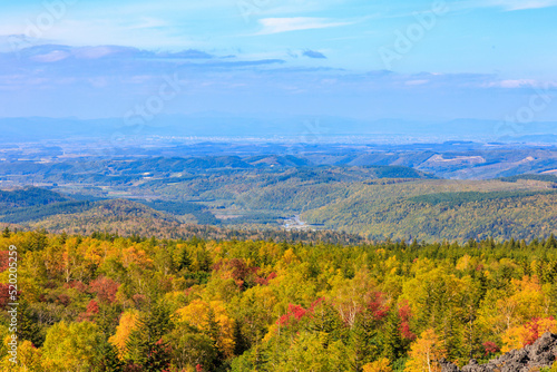 十勝望岳台のガレ場の上からの眺め「秋の北海道」 © yoshitani