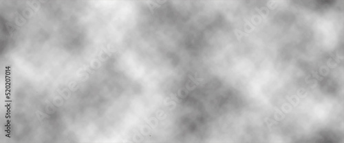 Abstract background with white clouds in the sky and watercolor design . Black and white ink effect water color illustration. Gray aquarelle painted paper textured canvas for design, vintage card .	