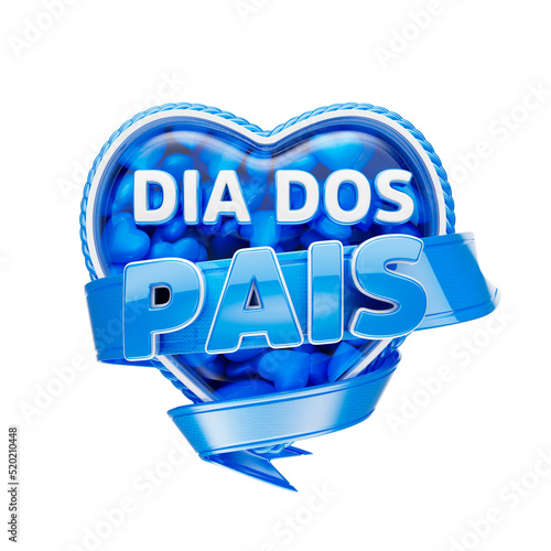 selo 3d dia dos pais