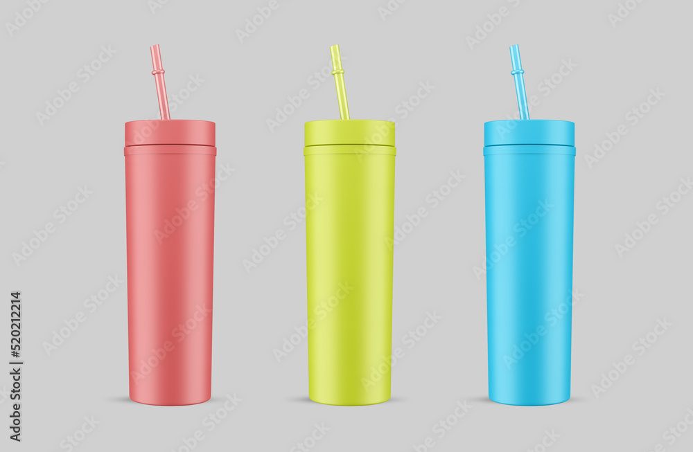 16oz Skinny Tumblers Mugs Matte Colored Acrylic Tumblers With Lids And Straws mockup 16oz Skinny Tumblers Mugs Matte Colored Acrylic Tumblers With Lids And Straws mockup