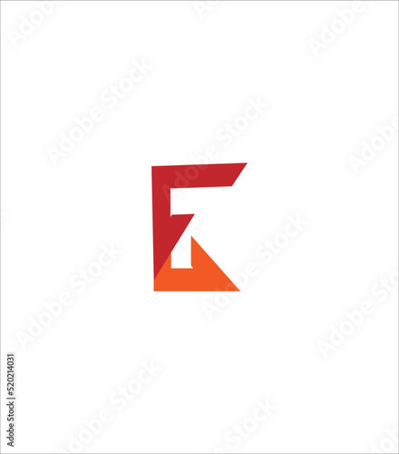 abstract initials letter E monogram logo icon
